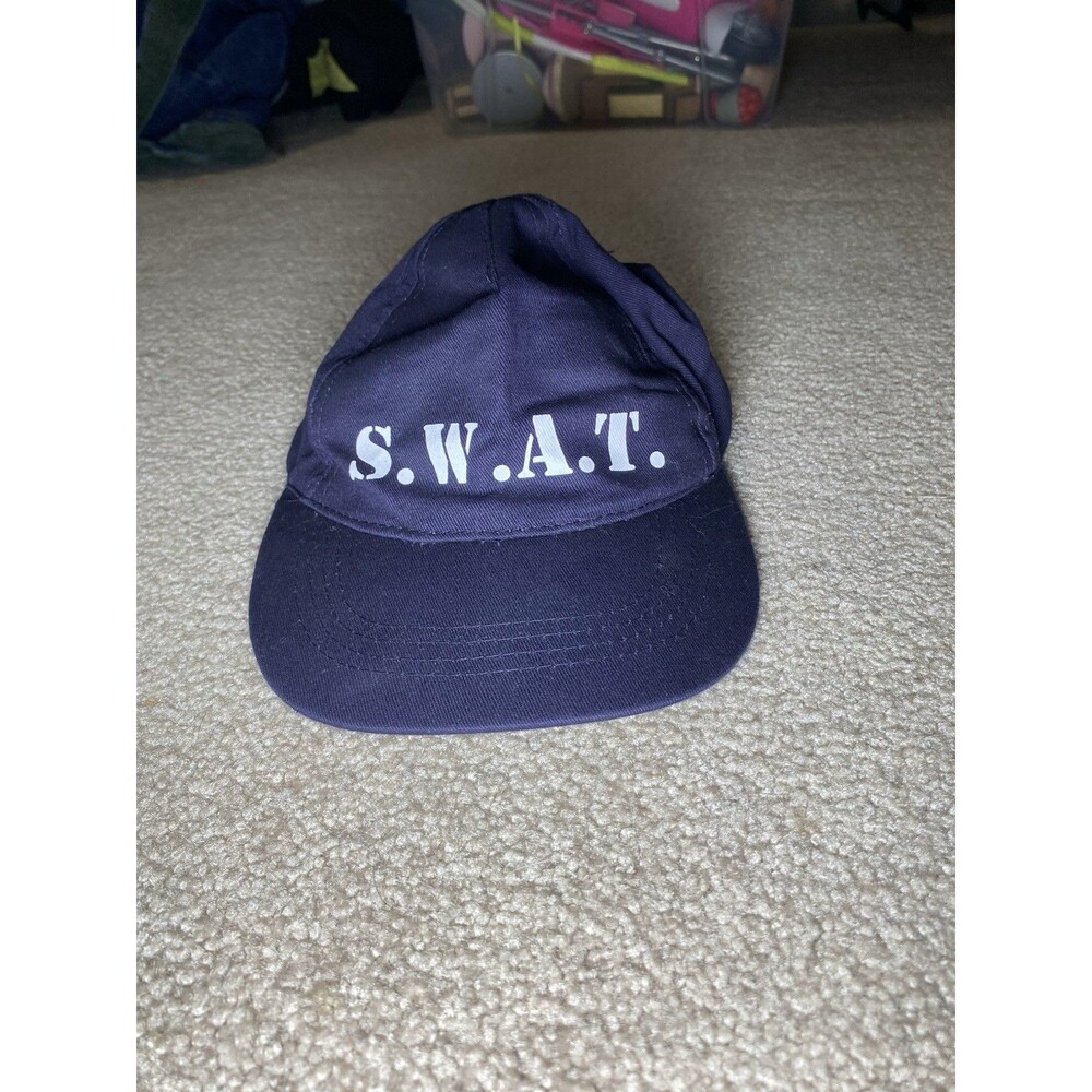 Navy Blue SWAT Police Costume Hat Kids